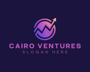 Arrow Investment Chart logo design