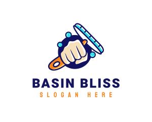 Hand Wiper Cleaner logo design