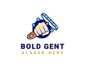 Hand Wiper Cleaner logo design