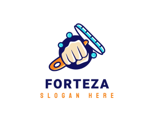 Hand Wiper Cleaner logo design