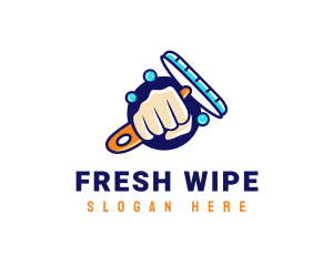 Wipe - Hand Wiper Cleaner logo design