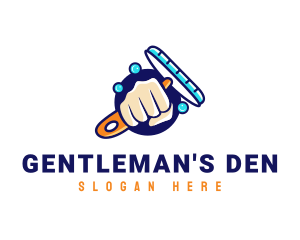 Hand Wiper Cleaner logo design