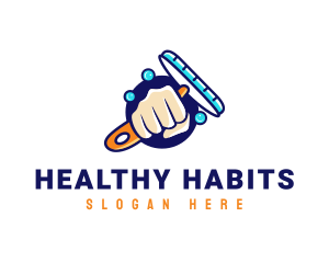 Hand Wiper Cleaner logo design