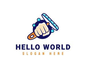 Hand Wiper Cleaner logo design