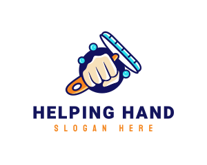 Hand - Hand Wiper Cleaner logo design