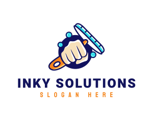 Hand Wiper Cleaner logo design