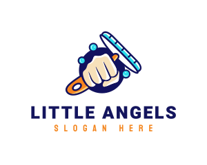 Hand Wiper Cleaner logo design