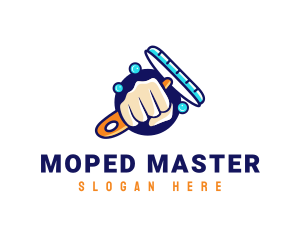 Hand Wiper Cleaner logo design