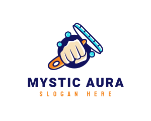 Hand Wiper Cleaner logo design