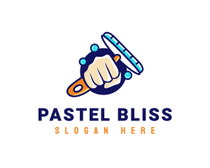 Hand Wiper Cleaner logo design