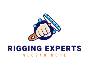 Hand Wiper Cleaner logo design