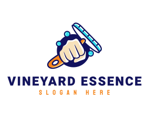 Hand Wiper Cleaner logo design