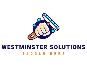 Hand Wiper Cleaner logo design