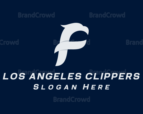 Abstract Falcon Letter F Logo