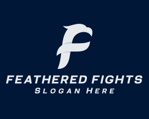 Abstract Falcon Letter F logo design