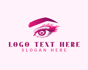 Lash Extension - Beauty Makeup Salon logo design