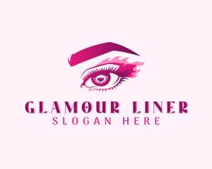 Eyeliner - Beauty Makeup Salon logo design