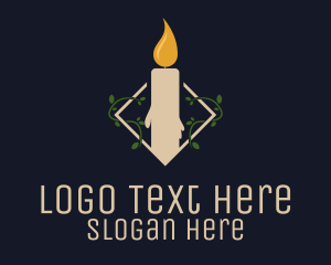 Scented - Scented Candle Garden logo design