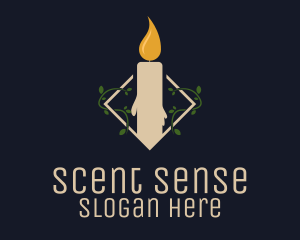 Scented Candle Garden logo design