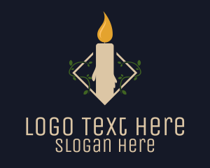 Candle - Scented Candle Garden logo design