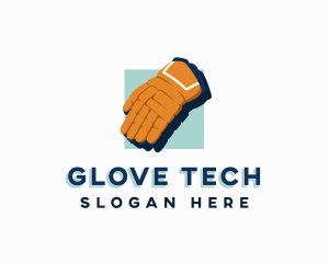 Hockey Sports Gloves logo design