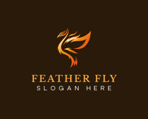 Phoenix Flame Wings logo design