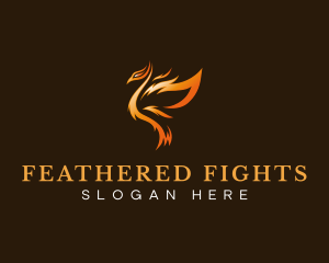 Phoenix Flame Wings logo design