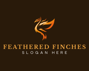 Phoenix Flame Wings logo design