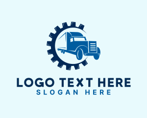 Trailer - Gear Truck Forwarding logo design