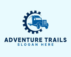 Gear Truck Forwarding logo design