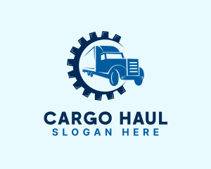 Gear Truck Forwarding logo design