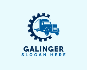 Freight - Gear Truck Forwarding logo design