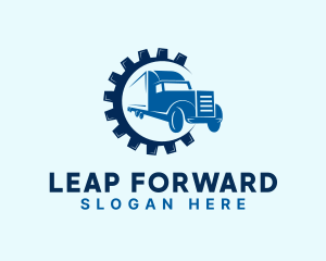 Gear Truck Forwarding logo design