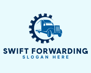 Gear Truck Forwarding logo design