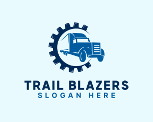 Gear Truck Forwarding logo design