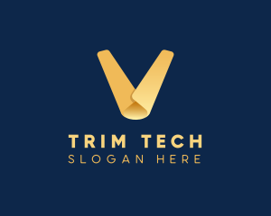 Trim - Hairdresser Trim Scissors logo design