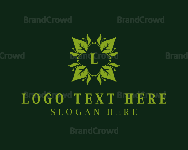 Eco Garden Leaves Logo