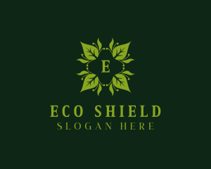 Eco Garden Leaves logo design