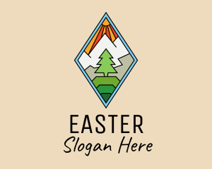 Tourism - Outdoor Tree Stained Glass logo design