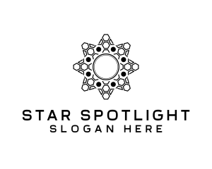 Sun Star Pattern logo design