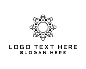 Geometric - Sun Star Pattern logo design