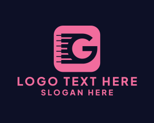 Piano App - Piano Keyboard Letter G logo design