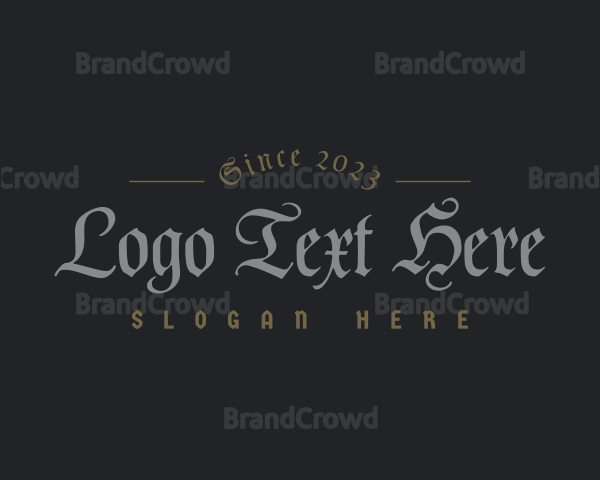 Medieval Calligraphy Business Logo