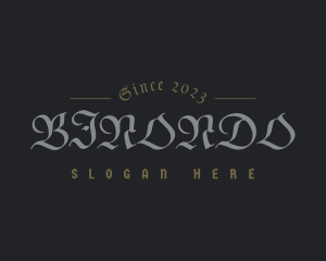 Medieval Calligraphy Business Logo