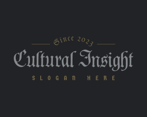 Medieval Calligraphy Business logo design