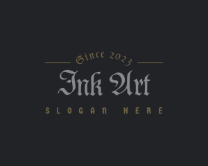 Calligraphy - Medieval Calligraphy Business logo design