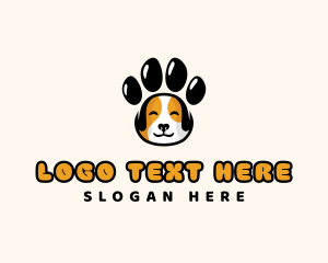 Pup - Dog Paw Pet logo design