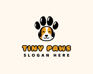 Dog Paw Pet logo design