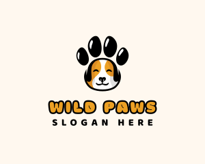 Dog Paw Pet logo design