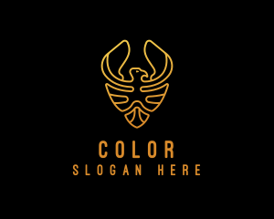 Agency - Golden Eagle Monoline logo design